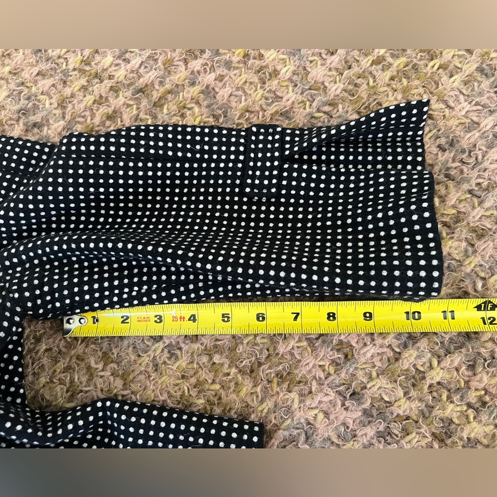 Ann Taylor Petite Blazer Women Polka Dot Size 10P Black/White Polyester Preowned - Picture 13 of 13